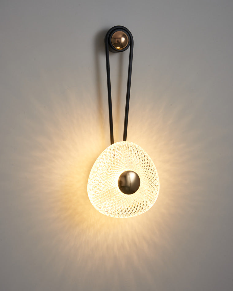 Modern Textured Acrylic Wall Sconce