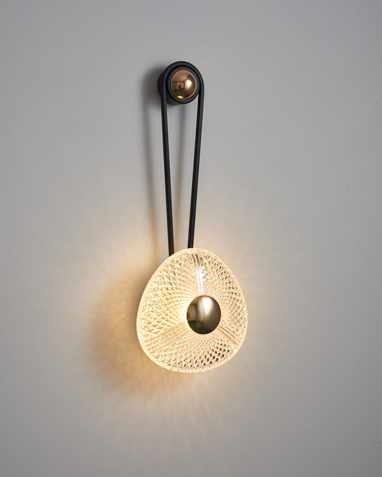 Modern Textured Acrylic Wall Sconce
