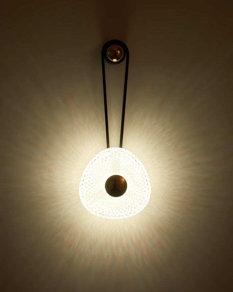 Modern Textured Acrylic Wall Sconce