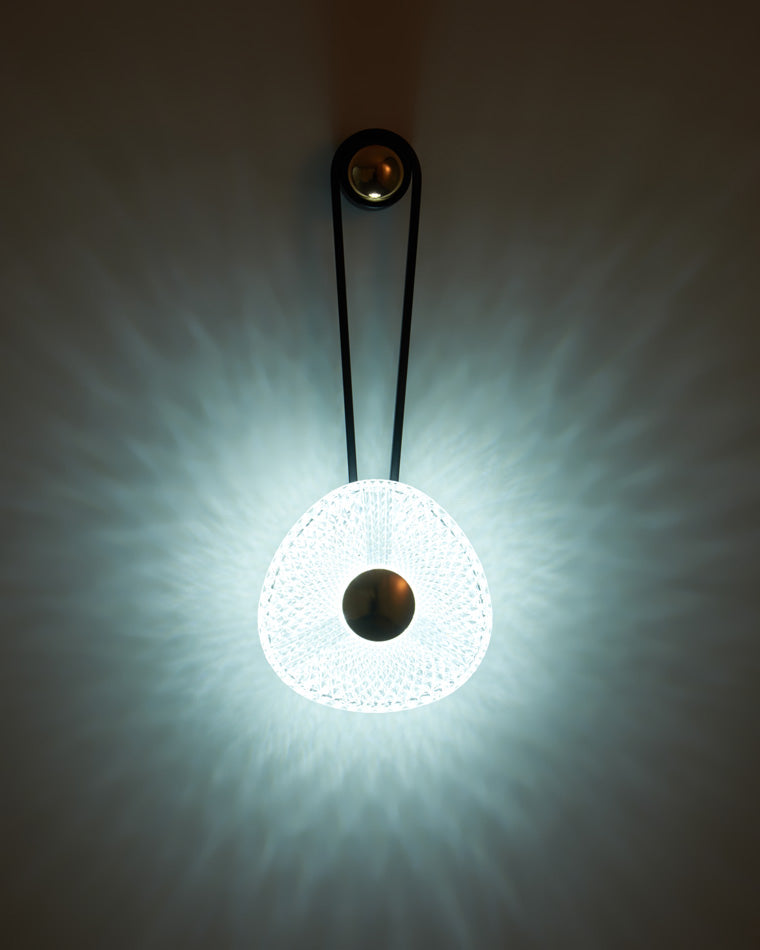Modern Textured Acrylic Wall Sconce