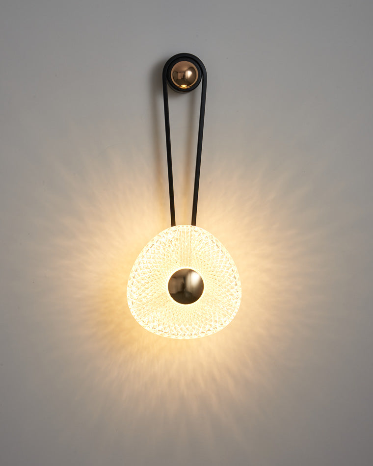 Modern Textured Acrylic Wall Sconce