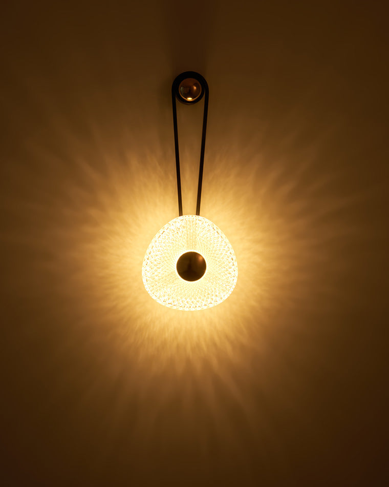 Modern Textured Acrylic Wall Sconce