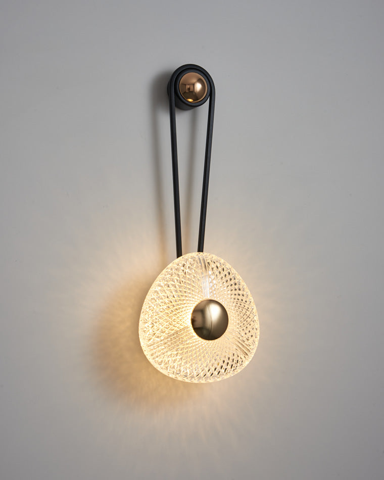 Modern Textured Acrylic Wall Sconce