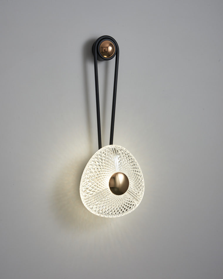 Modern Textured Acrylic Wall Sconce