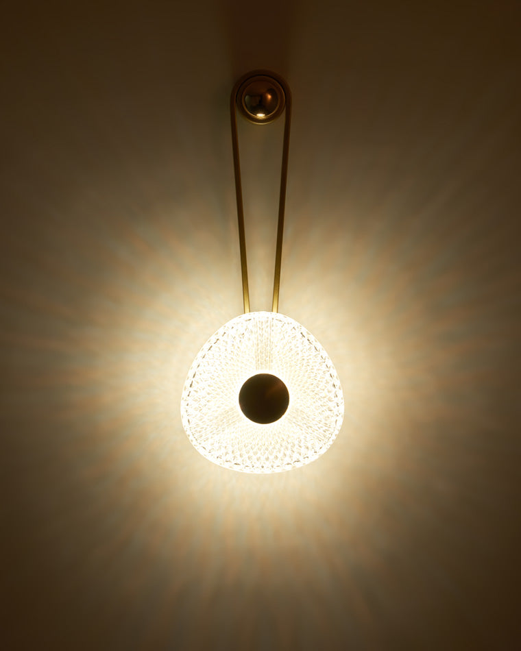 Modern Textured Acrylic Wall Sconce