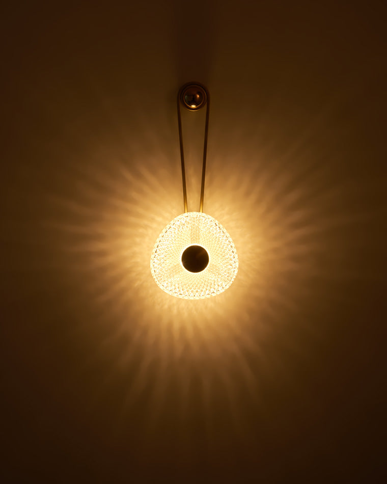 Modern Textured Acrylic Wall Sconce
