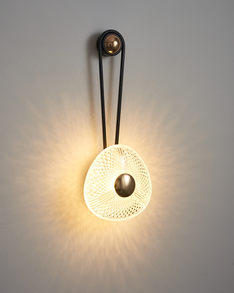 Modern Textured Acrylic Wall Sconce