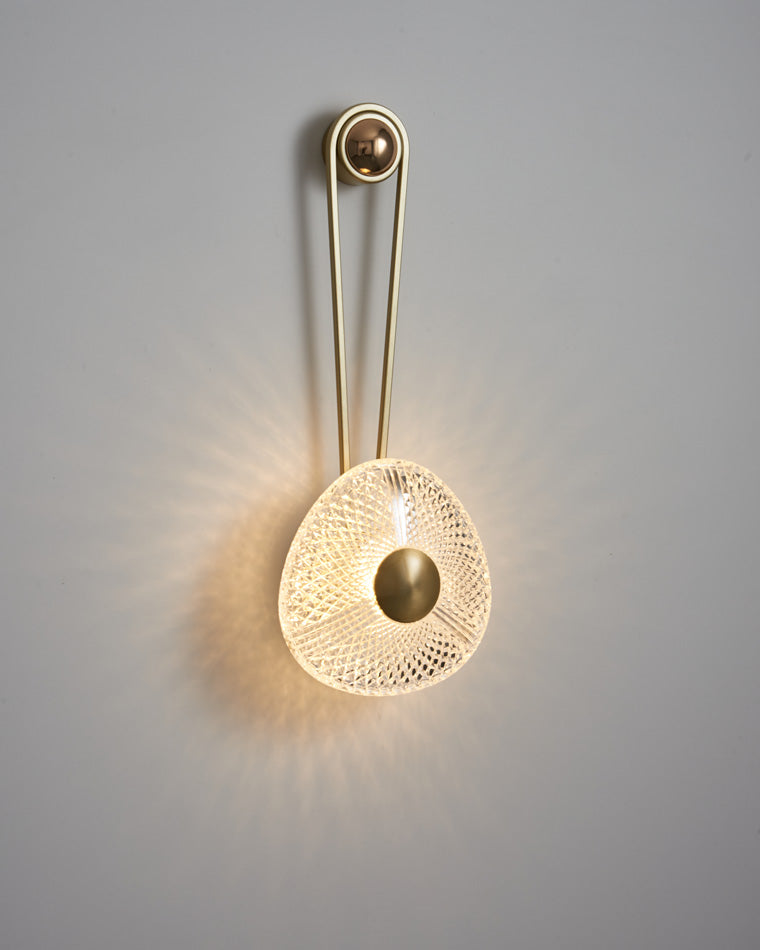 Modern Textured Acrylic Wall Sconce