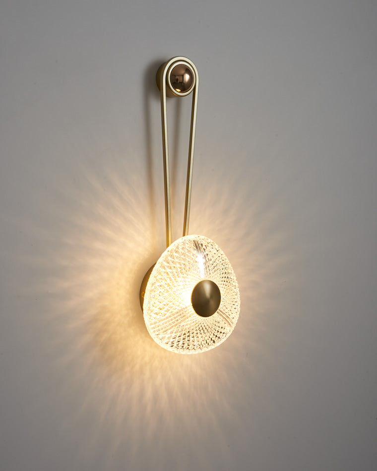 Modern Textured Acrylic Wall Sconce