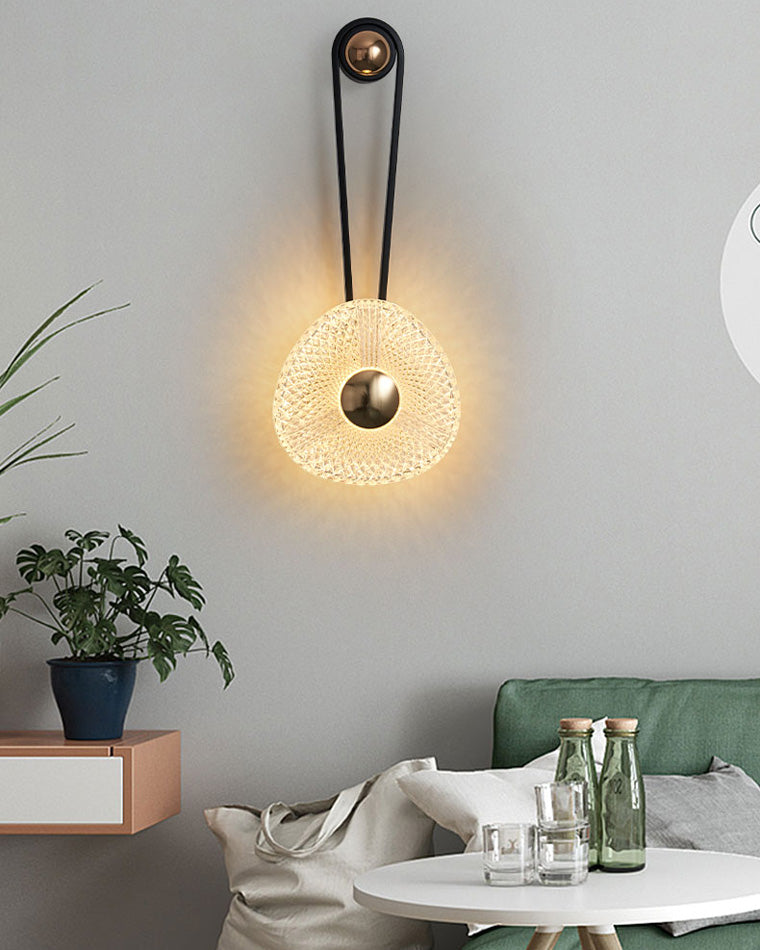 Modern Textured Acrylic Wall Sconce