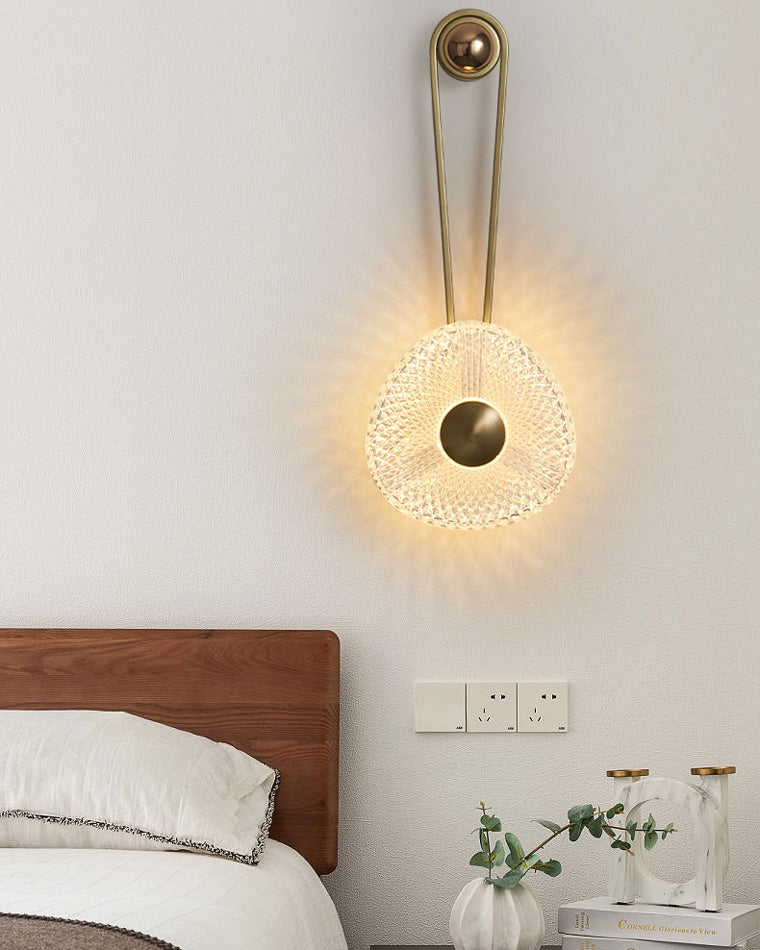 Modern Textured Acrylic Wall Sconce