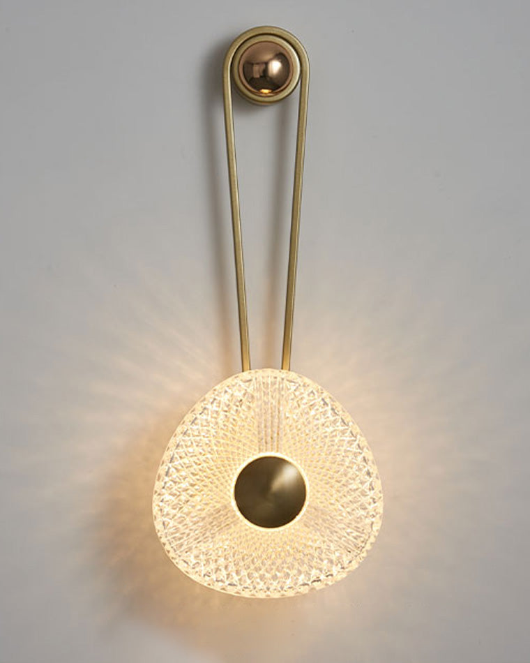 Modern Textured Acrylic Wall Sconce