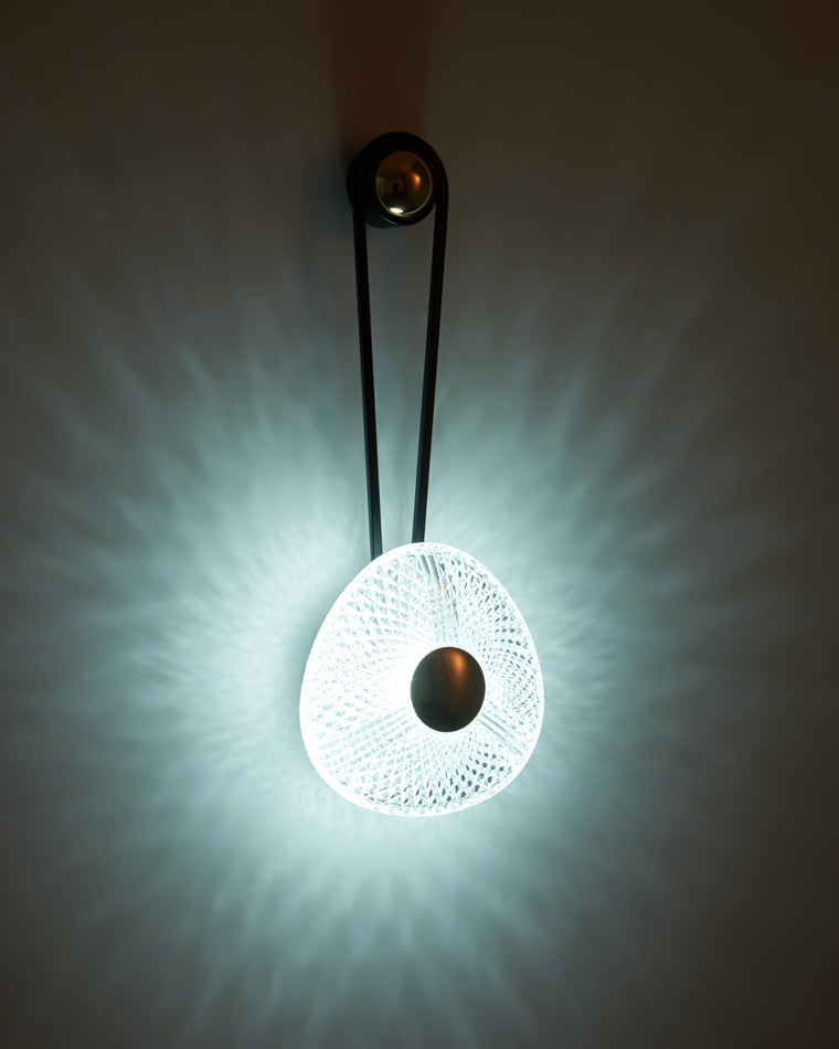 Modern Textured Acrylic Wall Sconce