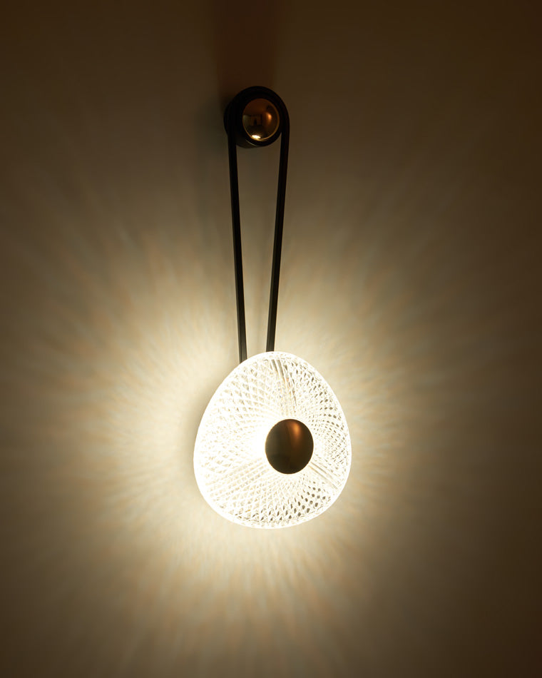 Modern Textured Acrylic Wall Sconce