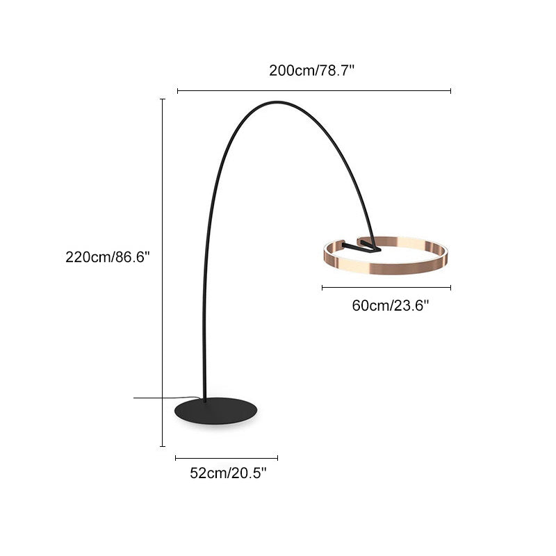 LED Circular Arc Floor Lamp