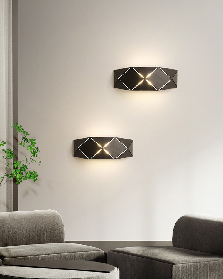 Ultra Modern Half Shade Wall Sconce