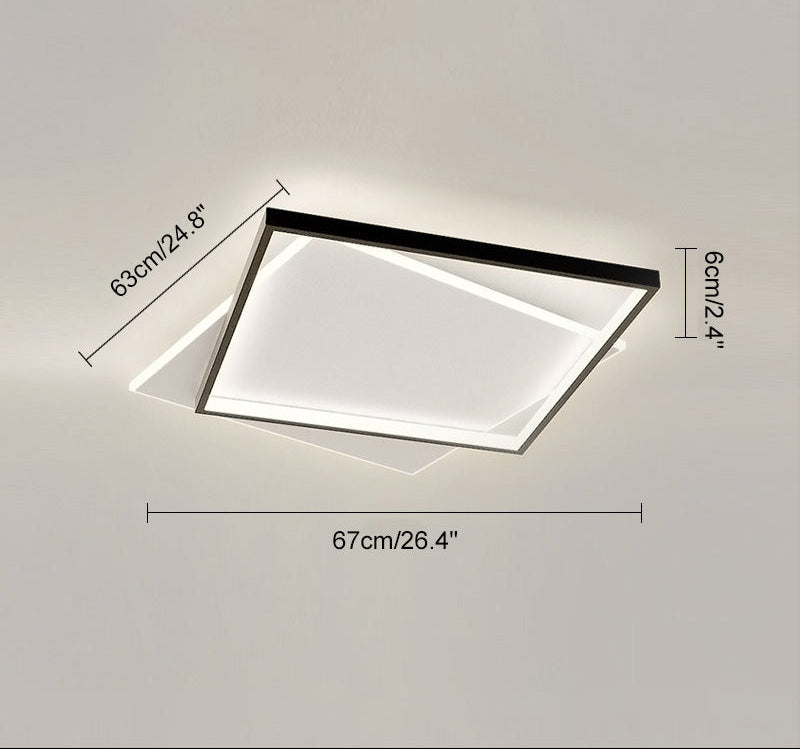 Modern Ultra-Thin Square Ceiling Light