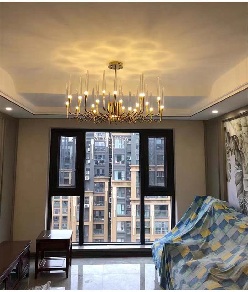 Golden Glow Chandelier