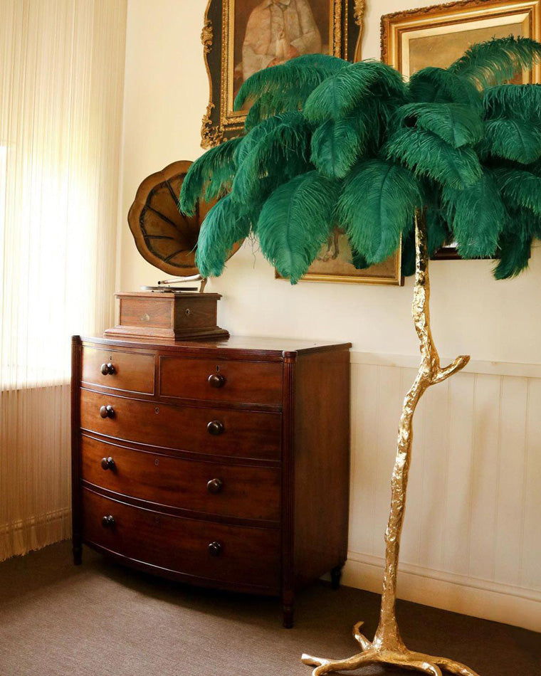 "Feather Oasis" Floor Lamp