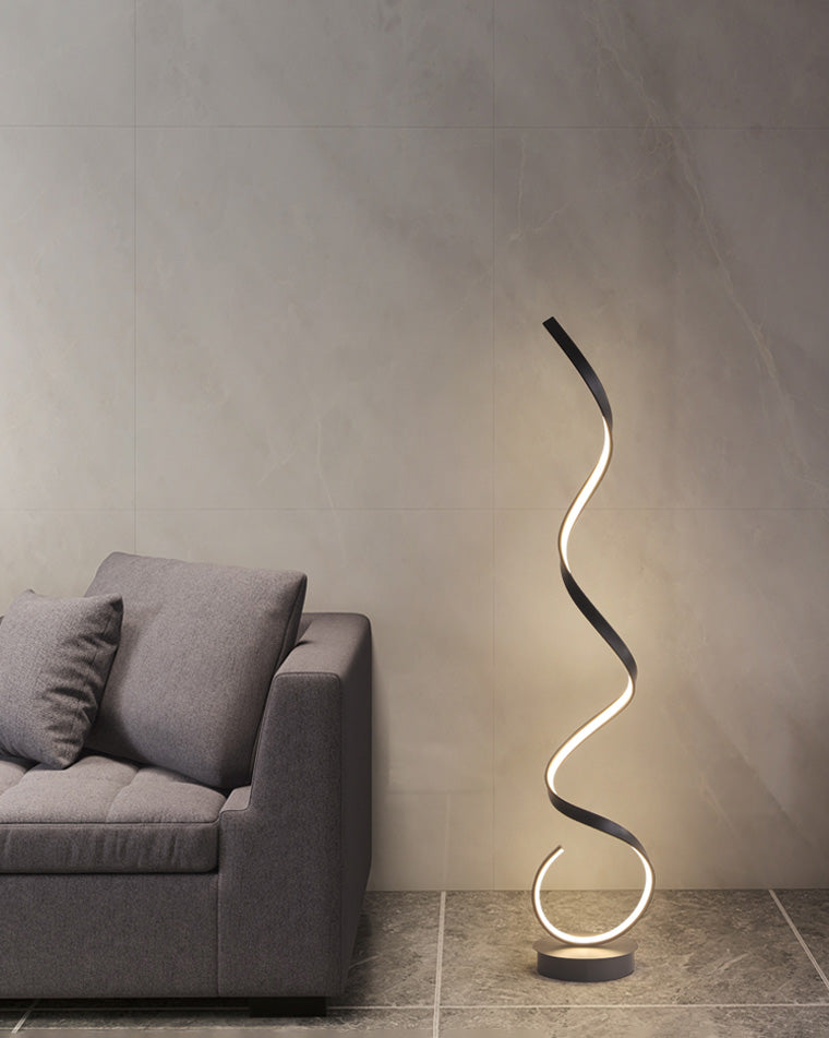 Lampadaire Spirale LED Moderne