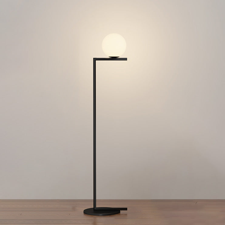 Lampadaire Globe en Verre