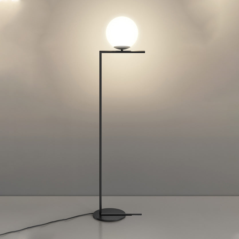 Lampadaire Globe en Verre