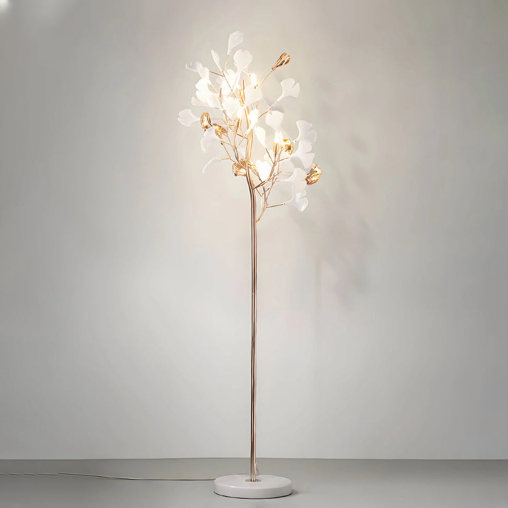 Lampadaire Arbre Ginkgo en Céramique