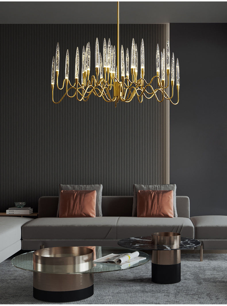 Golden Glow Chandelier
