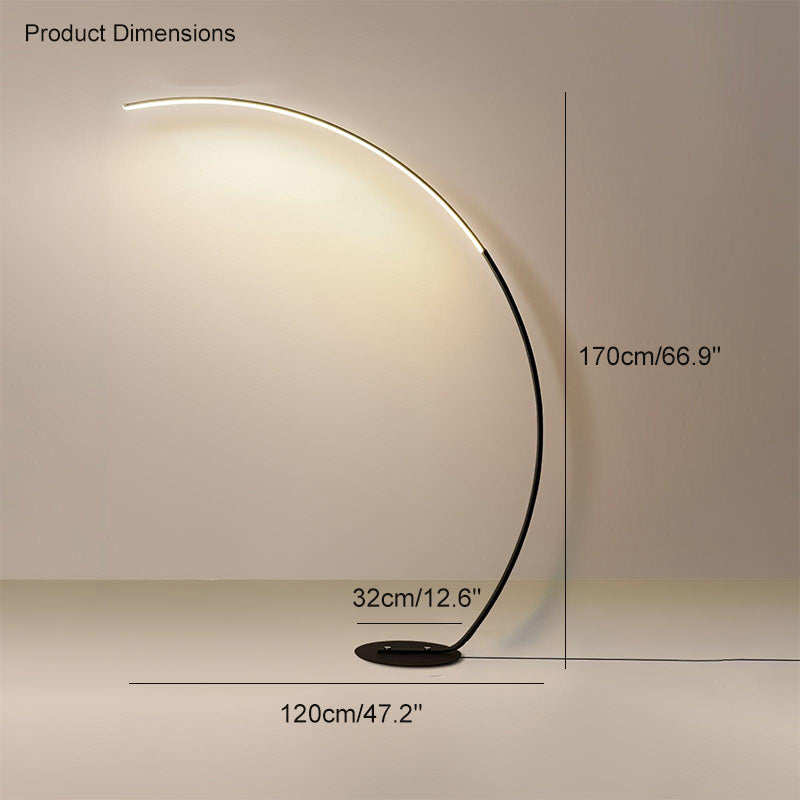 Lampadaire LED "Crescent Arc"