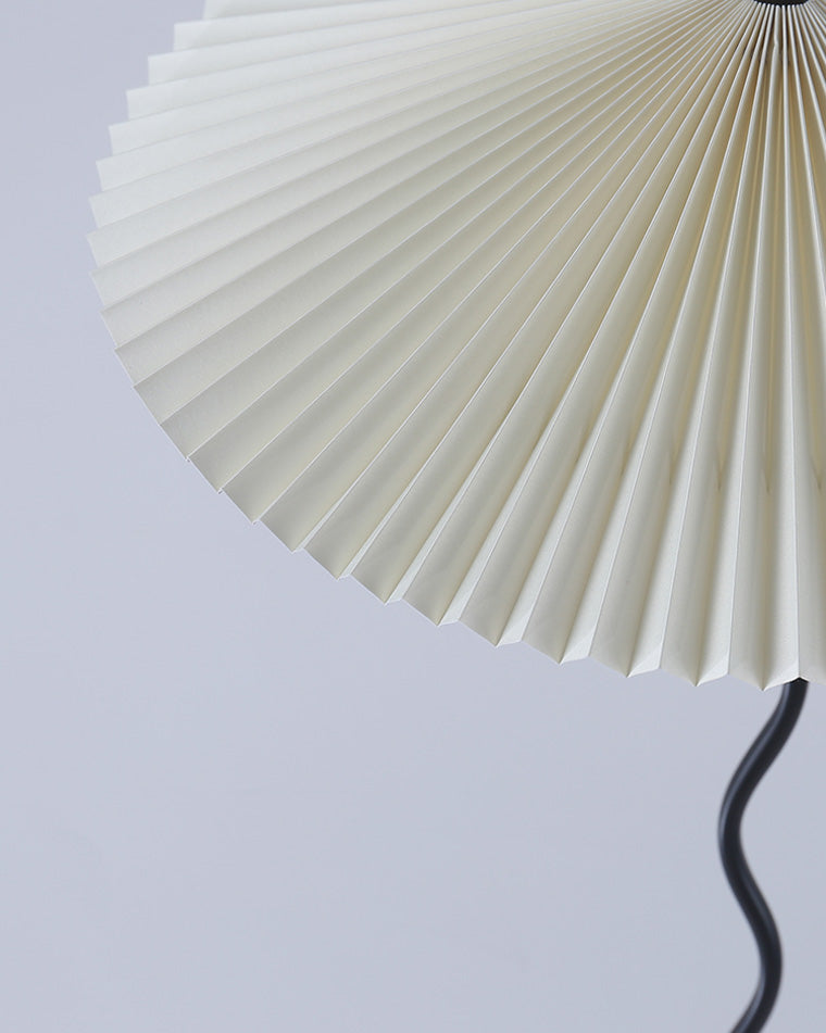 Lampe de Table Plissée Ondulée
