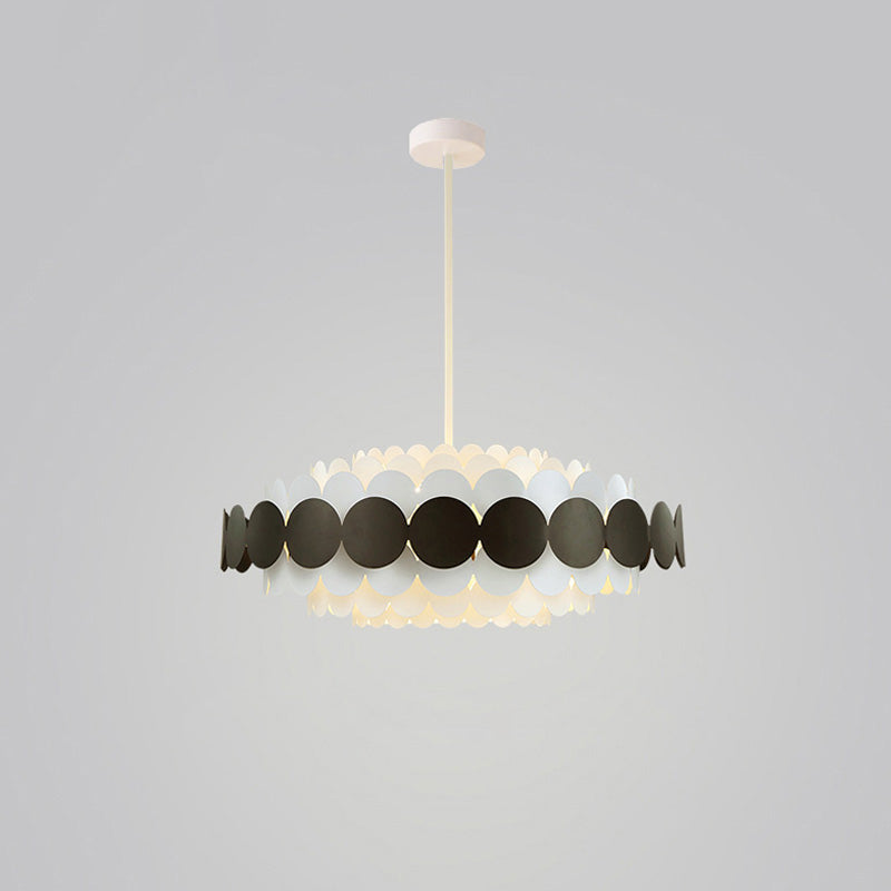 Scandinavian Scalloped Chandelier