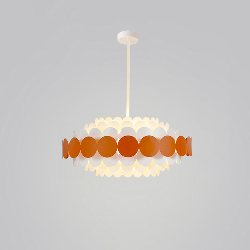Scandinavian Scalloped Chandelier