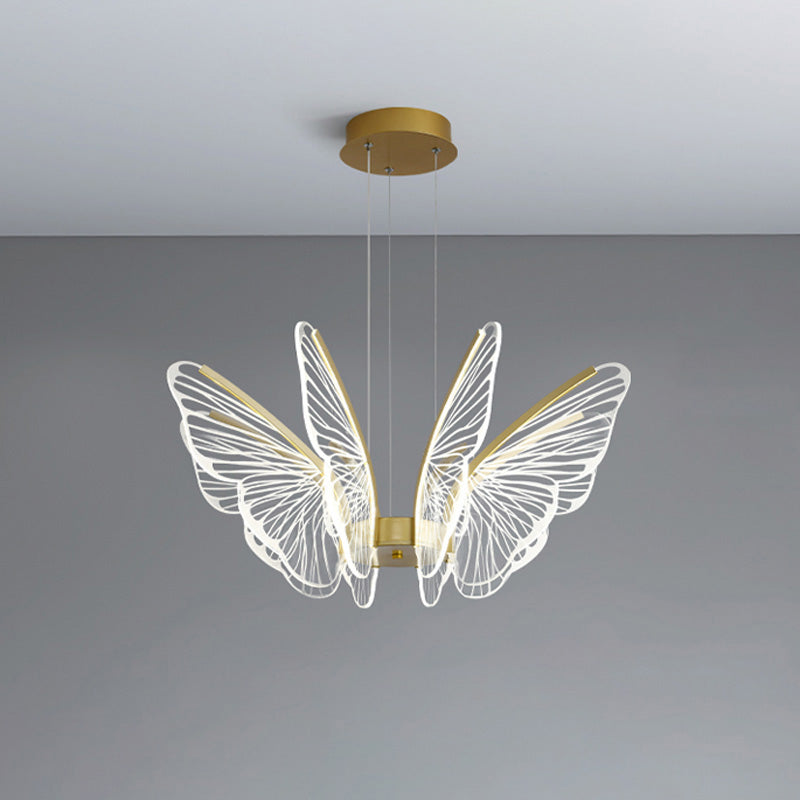 Lustre Papillon Transparent
