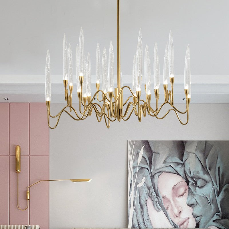 Golden Glow Chandelier