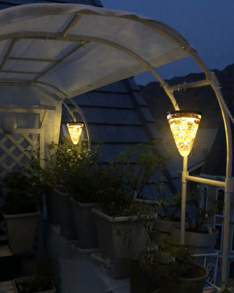 Lanterne Solaire Suspendue - Strawberry Glow