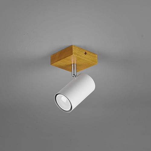 Applique Blanche et Bois LED