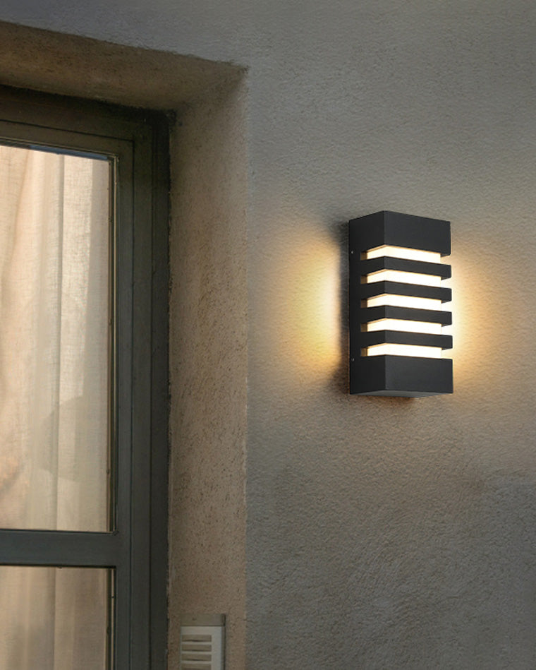 Applique Murale d'Extérieur Grille - Éclairage Moderne