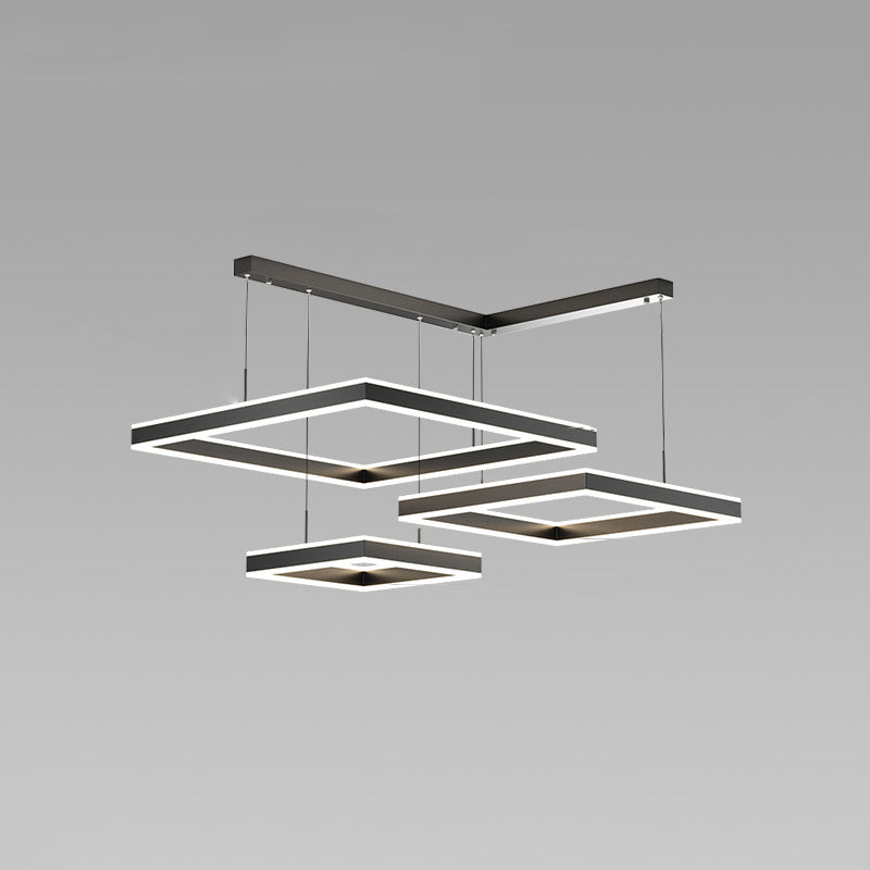 Lustre Cascade Carrée