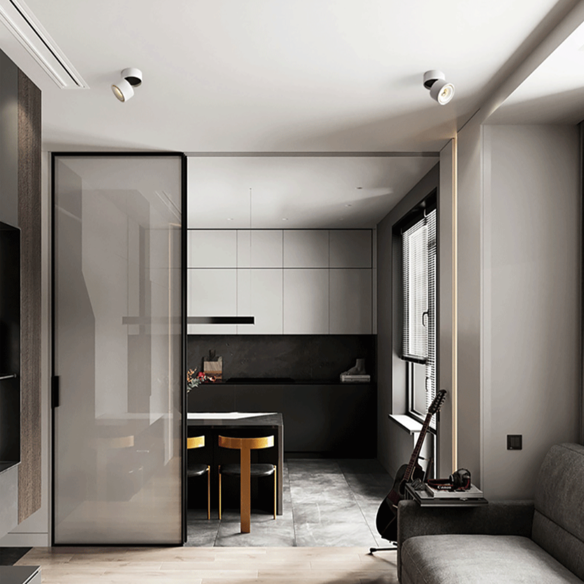 Plafonnier LED Design Éclat Rond - Élégance Moderne et Éco-Responsable-2