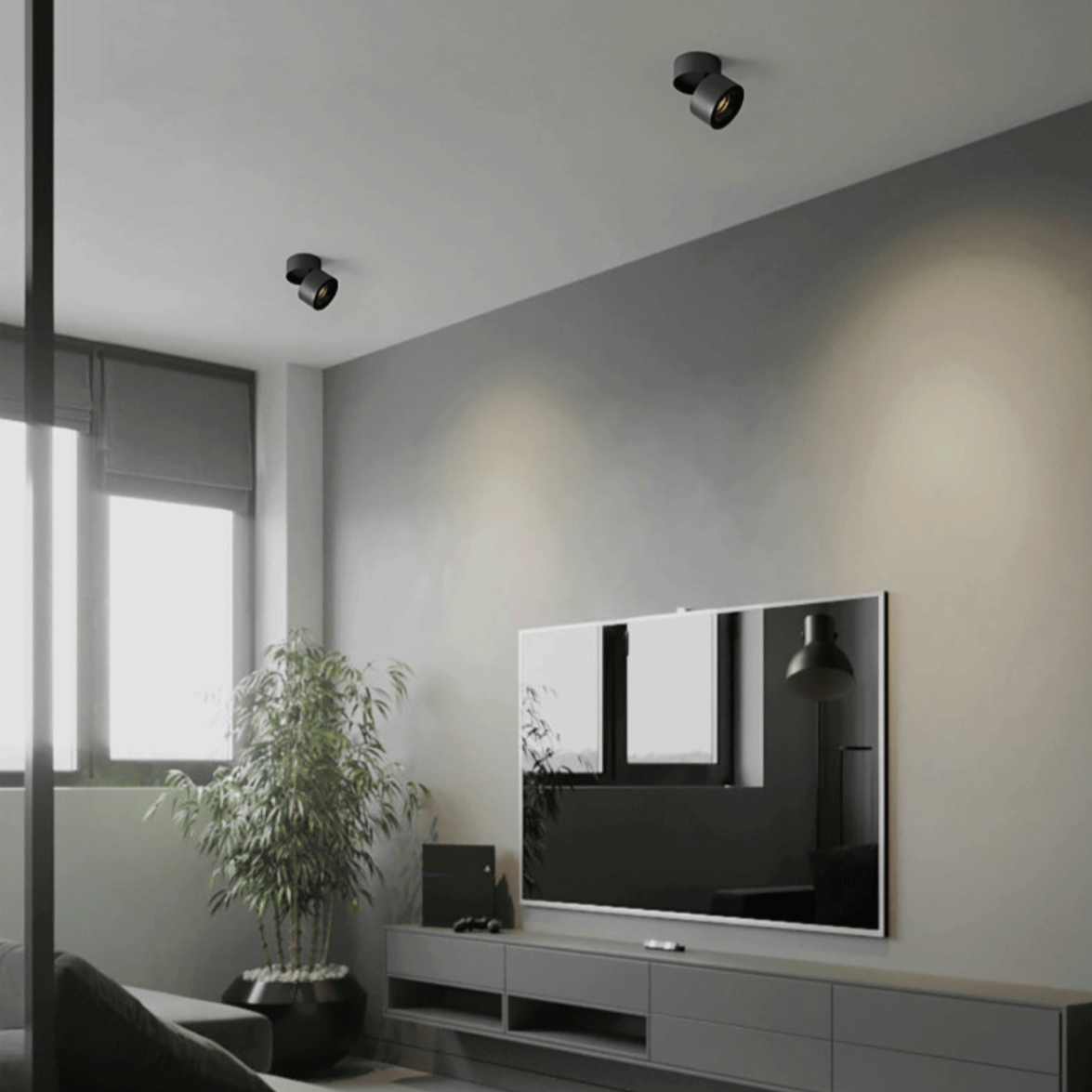 Plafonnier LED Design Éclat Rond - Élégance Moderne et Éco-Responsable-3