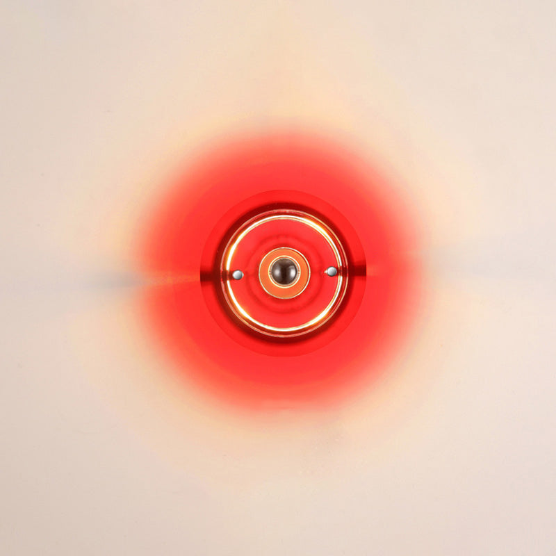 Round Colorful Accent Wall Sconce
