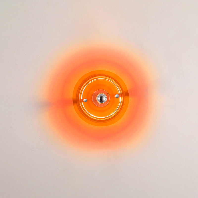 Round Colorful Accent Wall Sconce
