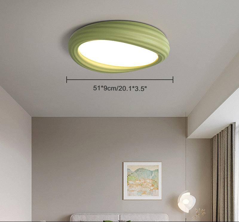 Matcha Green Biscuit Shaped Children's Ceiling Light