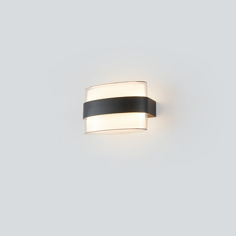 Applique Murale Extérieure GeoLumen Noir – Design Géométrique Moderne