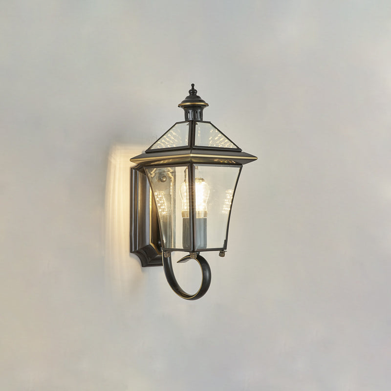 Solaria Outdoor Wall Light – Gold and Elegant