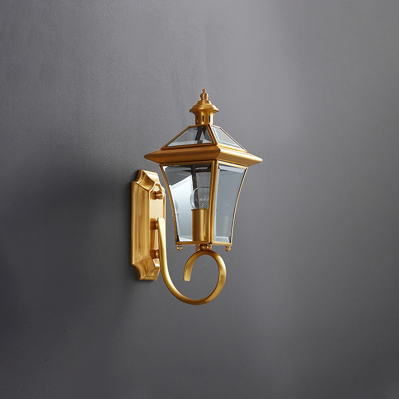 Solaria Outdoor Wall Light – Gold and Elegant