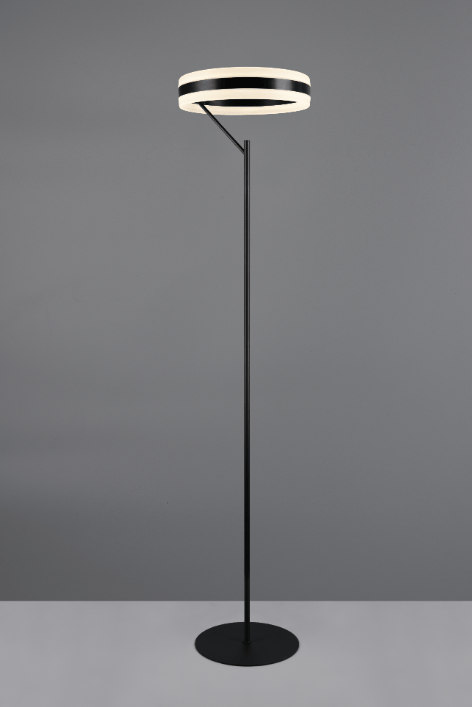 Lampadaire LED noir minimaliste - Dimmable