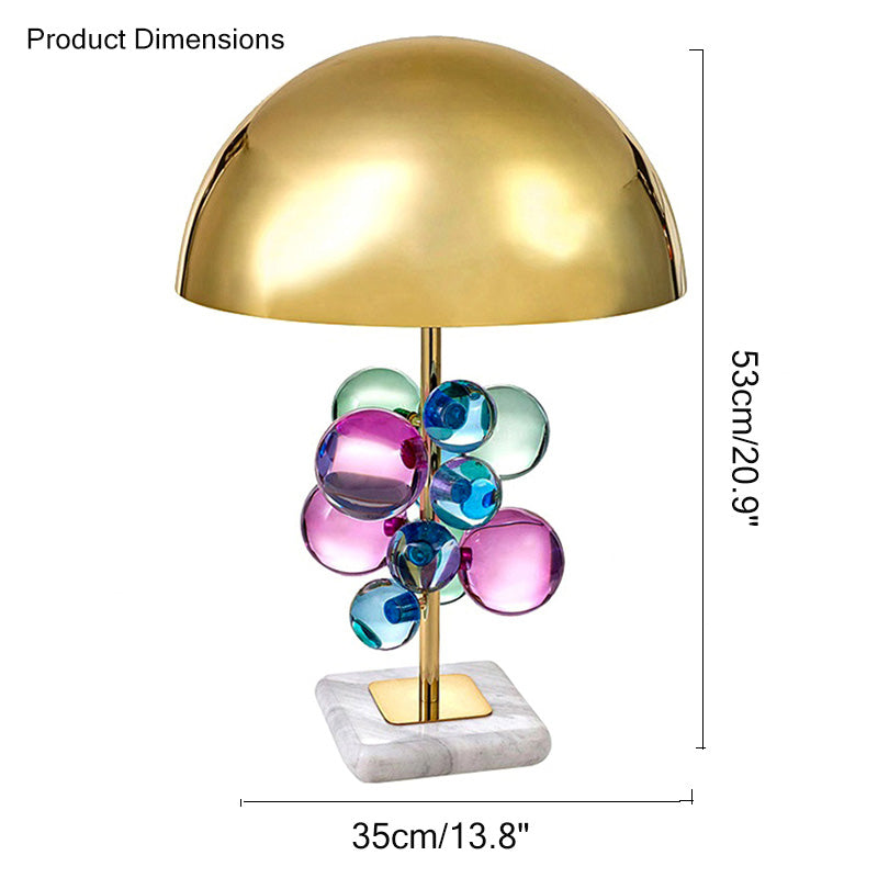Lampe de Table - Dôme Éclatant