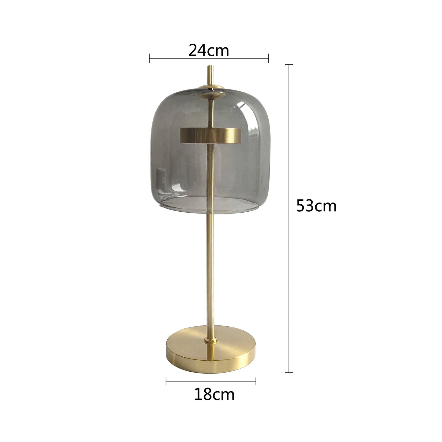 Lampe de Table Élégante en Verre - Fusion Moderne