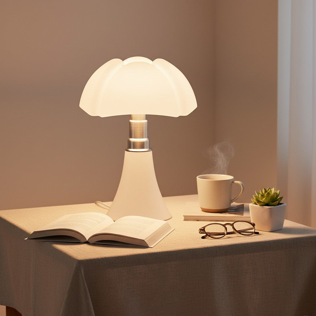Lampe de chevet vintage en champignon